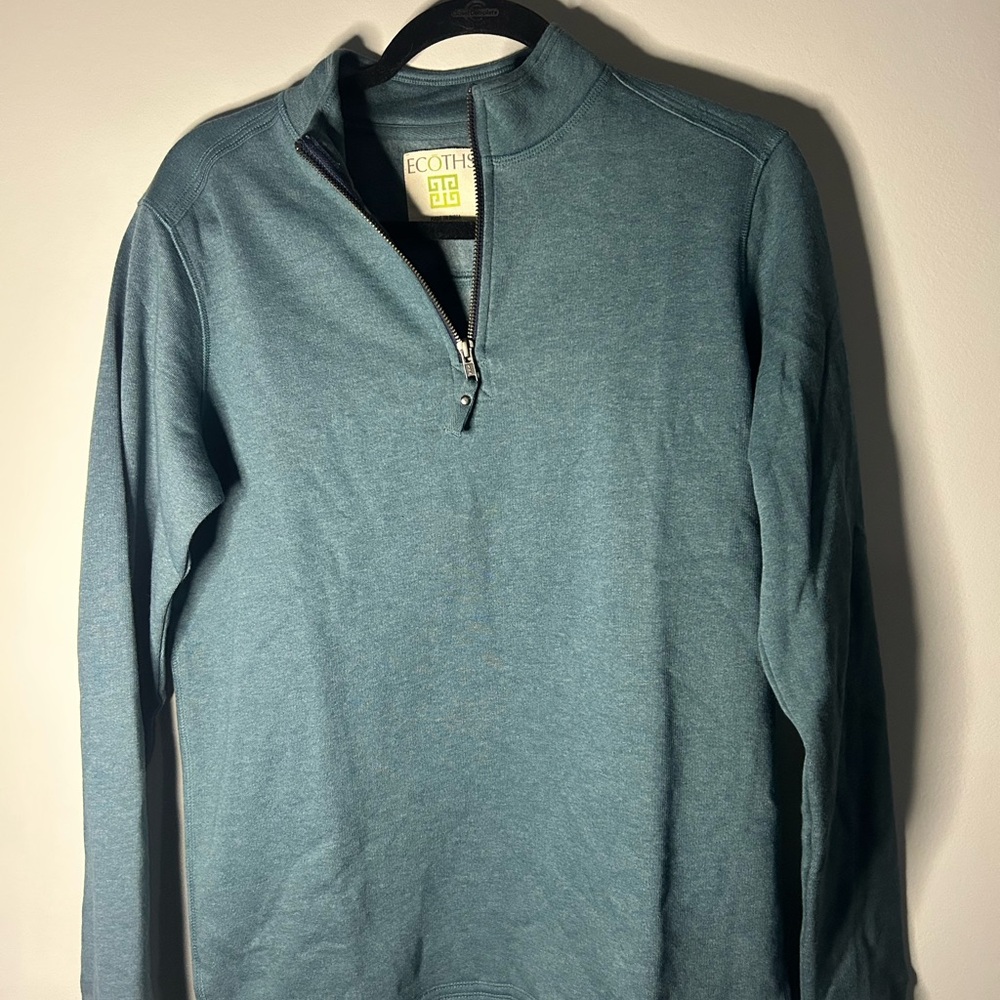ECOTHS Men's Blue thick pullover | size Small